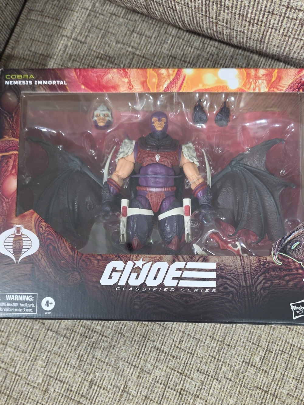 Hasbro G.I. Joe Nemesis Immortal Cobra Figure - Purple, Black & Red